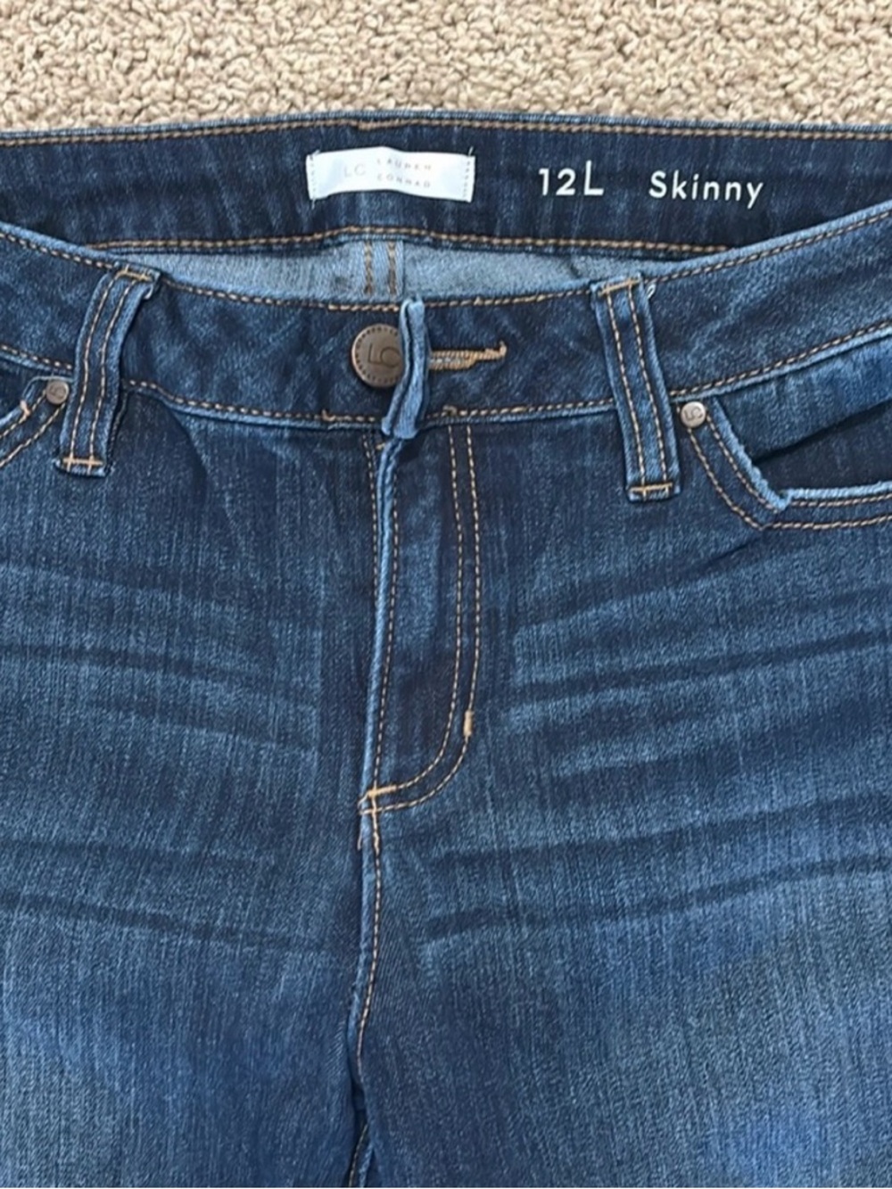 LC Lauren Conrad Skinny Jeans Bundle Size 12L 4 Pairs Denim Pants - Picture 10 of 15